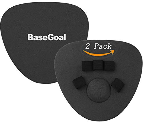 BaseGoal Softhands Foam Fielding Trainer Quik Hands Batting Baseball Infield Practice Two-Hands,2 Packs (Black)