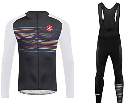 UGLY FROG Herren Fahrradbekleidung Set Lang Winter Radjacke und Fahrradhosen