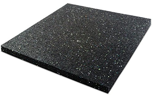 etm - Tapis Anti-Vibration 125x200 cm - Réduit Les Vibrations - Idéal pour Machine à Laver Sèche-Linge - Revêtement de Sol Absorbant Les Chocs - Tapis Anti-Bruit en Caoutchouc recyclé - Épaisseur 1cm