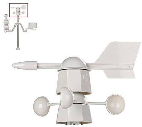 Replacement Wind Speed Sensor for weather station,1 PCS of Spare part for weather station to test the wind speed,Wind Speed Sensor Anemometer Three Cups Wind Speed Detector