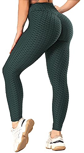RIOJOY Damen Push Up Leggings - High Waist Anti Cellulite Leggins Scrunch Butt Po Lifting Sporthose Yogahose