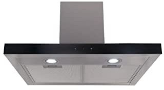 electriQ 60cm Slimline Touch Control Cooker Hood - Stainless Steel