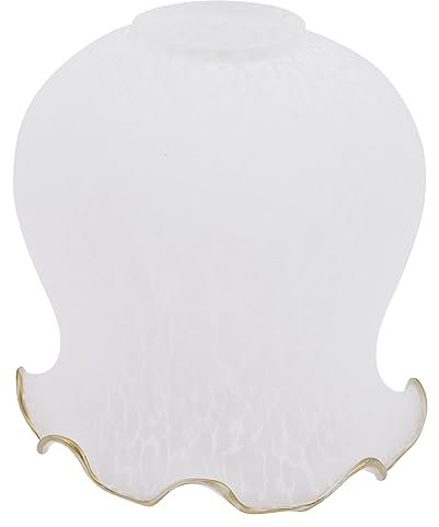 DOITOOL Glass Lampshade Flower Shaped Ceiling Light Cover Frosted Glass Wall Lamp Cover for Home Lighting Decoration