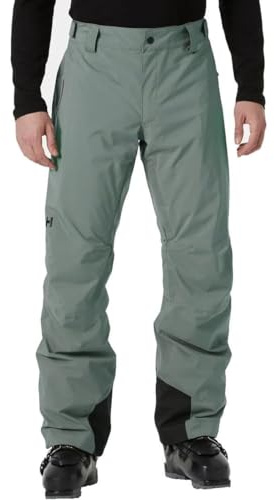 Helly Hansen Blizzard Insulated Pants - Waterproof & Breathable Snowboard Pants - Insulated Snow Gear - Adjustable Waist - 876 Concrete - Medium