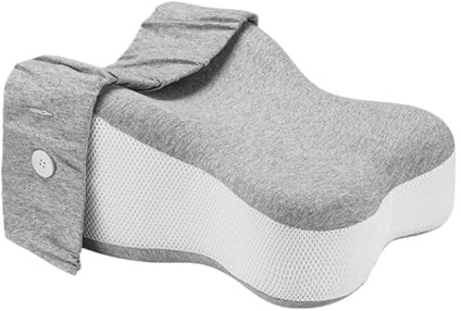 Comodo cuscino per ginocchia, cuscino per gambe per chi dorme sul fianco, allevia la schiena, in schiuma memoryy, cuscino per gambe e ginocchia, design curvo, cuscino laterale per dormire per