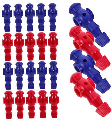 BESPORTBLE 26stücke Teiliges Tischfußballspieler Langlebigem Resin Ergonomisch Geformt Für Präzise Ballkontrolle Ersatzteile Für Kicker Inklusive Rot Blau-Figuren Für Tischkicker-spielspaß