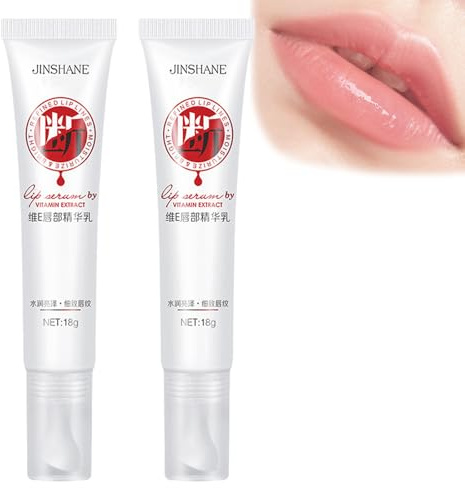 Jinshane Sérum Blanchiment des lèvres Démaquillant et Baume hydratant et nourrissant Lip Fresh Essence pour lèvres sèches
