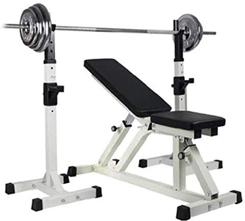 OWOHYG Bodybuilding Verstellbares Squat Rack, Schweres Langhantel Rack/Squat Stand aus Stahl, Für Indoor Outdoor Gym Fitness Stretching Training Maximale Belastung 260kg