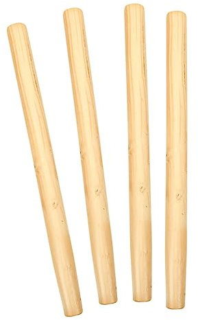 PAMINGONO 4pcs Wooden Tool Handles Replacement Set for Hoes Shovels Sickles 50cm Long Wooden Handles Garden Tool Accessories