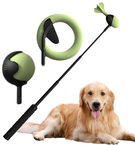 Dog Ball Launcher - 23.6 Inch Mobile Phone Chases, Pet Toy Ball Launcher, Interactive Dog Balls for Endless Fun Safe Movement and Quality Binding Time | Mini Balls Throwing Machine