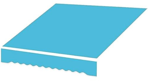 Tessuto di ricambio per tendone parasole in poliestere, protezione UV, tenda per balcone e patio, 3 x 1,5 m, ideale per protezione solare esterna, A04