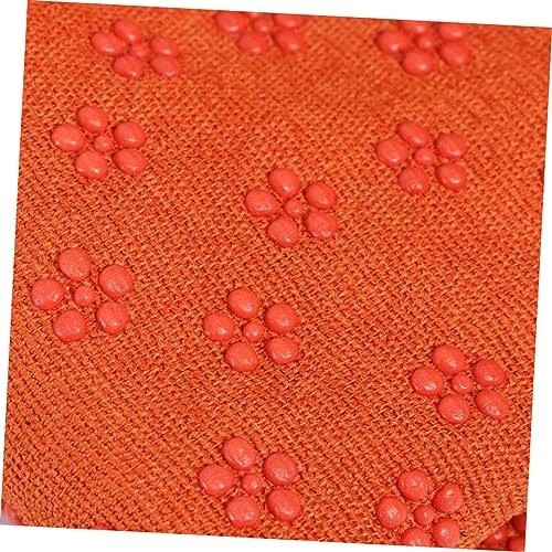 SOIMISS Anti rutsch Yoga Matte mit Pflaumenblüten PVC noppen rutschfest Leicht und Strapazierfähig Pilates Fitness Decke in Orange für Yoga und Gymnastikübungen