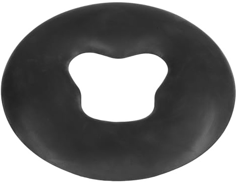 TOYANDONA Almohada Facial de Silicona para Masaje Salón de Belleza y SPA Cojín Ergonómico Reutilizable para Cama de Masaje Fácil Limpieza Color Negro Diseño para Descanso Confortable