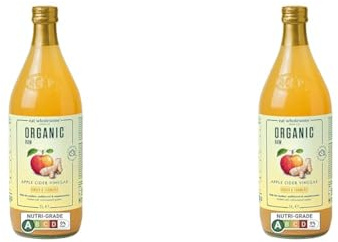 Eat Wholesome Organic Raw Apple Fire Cider Vinegar with Ginger, Turmeric & Chilli, 1L (Pack of 2)