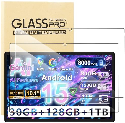 KUSINHOKA Protector de Pantalla para Dghrti Tab 30 10 Pulgadas, [2 Pack] Cristal Templado Película Anti-arañazos, Alta Dureza, HD Clear Vidrio Templado Tableta Protector para Dghrti Tab30