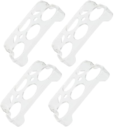 Beaupretty Contenitore che Previene Rotture in Plastica 4 Pezzi per Uova per Frigorifero Conserve Uova Integre Organizer Impilabile Design Fisso in Cucina