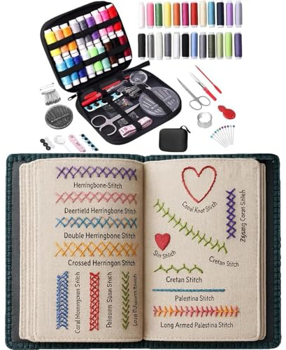 Genérico Libro De Bordado A Mano, Kit Bordado Terapéutico Melyoo Para Principiantes, 106 Patrones Y Herramientas De Costura Completas Con Tutorial