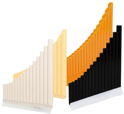 Panflöte Instrument Panpipes 1816 C-Dur Gebogene Pfeife Geeignet Für Anfänger Und Professionelle Spieler(16-pipe panpipes in C major black)