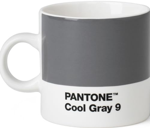 Pantone Espressotasse, Porzellan, Cool Gray 9, 6.1 x 6.1 x 8.2 cm