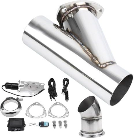 Ambienceo 76mm / 3  Décharge de système électrique de coupure de soupape de silencieux d'échappement avec la télécommande sans fil