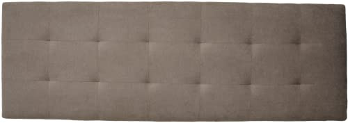 MUEBLIX.COM | Cabecero Cama Venus Tela de Alta Gama | Cabezal Tapizado Cama | Estructura de Madera | Tejido Antimanchas de Última Generación | Tamaño 110 x 55 cm | Color Visón