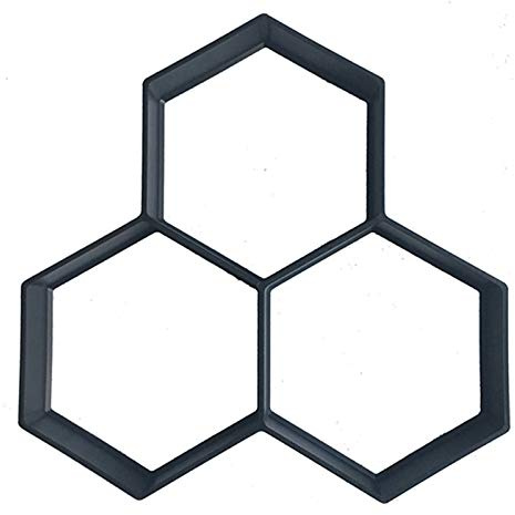 ZJCNHY Moldes de hormigón para pavimentar manualmente moldes de cemento, ladrillo de cemento, moldes de plástico para hacer caminos para jardín, piedra, carretera, hormigón, decoración de jardín