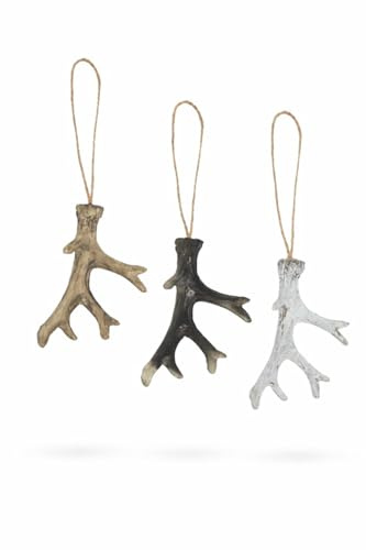 3 STK Geweihe Herbstdeko 9cm lang Christbaumschmuck Geweih Hirschgeweih Hänger Weihnachtsdeko Anhänger Weihnachtsbaumschmuck Dekohänger Dekogeweih