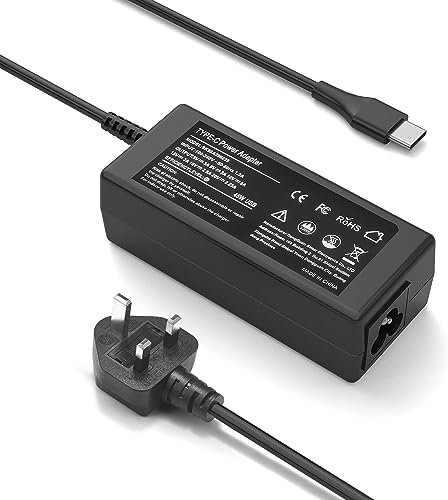Chromebook Charger, 45W USB C Laptop Charger for HP, Dell, Lenovo, Acer, Asus, Samsung Chromebook, Google Type C Fast Charging Power Adapter