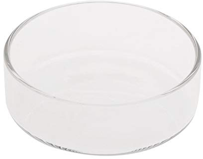 KLOVA Garnelen & Fische Futterspender Aquarium Futternapf Glas 6-9,8 cm Schwimmend Platzierbar Transparent