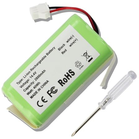MULS 14.4V Replacement Battery for BFG-WSQ Amarey A800 A900 Goovi D380, Eufy RoboVac 11, CMICR18650F8M7-4S1P ICR18650-26J-4S1P 4INR19/66 Robot Vacuum Cleaner 2800mAh