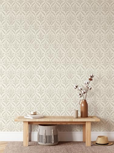 YXTII 17.3 × 393.7 Floral Wallpaper Peel and Stick- Self Adhesive Removable Wallpaper for Bedroom Bathroom Cabinets Decor