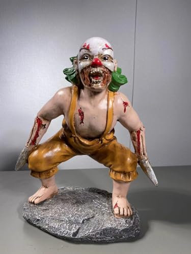 MI MANCHI Zombie Gnome Outdoor, 8 Inch Hand-Painted Realistic Creature Features, Multicolored