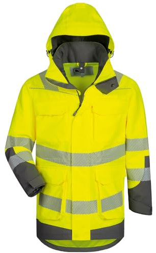 Elysee WARNSCHUTZPARKA ARWID GELB/GRAU EN ISO 20471 - L