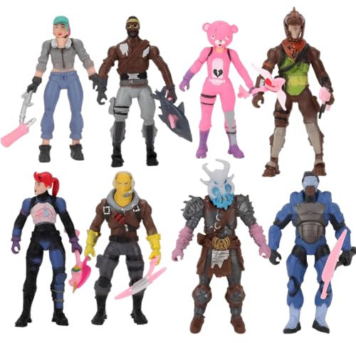 8pcs Video Game Action Figures Set, Game Legendary Series Mini Figures Toys, Game Figures Cake Toppers, Cute Character Ornaments,Collectable Model Figure for Cupcake Topper Desk Home Car Decoration