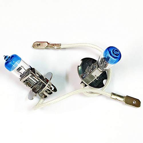 ZMShun 2Pcs DC 24V H3 100W Hight Power Car Headlight Bulbs Auto Fog Lamp Bulbs 4300K Xenon Yellow H3 24V Clear Glass Head Light Lamp Heavy Duty Bulb 24V 100W Xenon Halogen Bulb (24V H3)