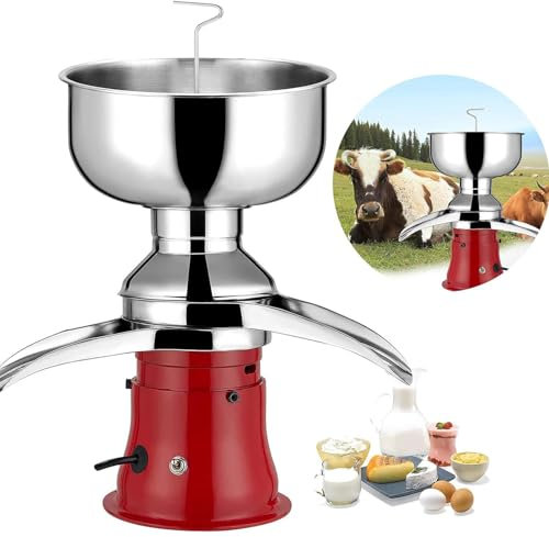 URJWAN Separatore Centrifugo Elettrico per Panna di Latte, Centrifuga da Cucina per Separatore di Panna, Separatore per Frappè al Burro E Panna