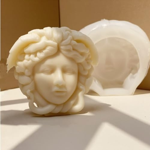 Silikon Kerzengießform, Kerzenform Zum Gießen, Weibliche 3D Silikonform, Medusa Silikonformen, Diy Kerzen, Gießformen Silikon, Für Handwerk Ornamente, Duftkerze, Handgemachte Seife, Silikonharz-Form