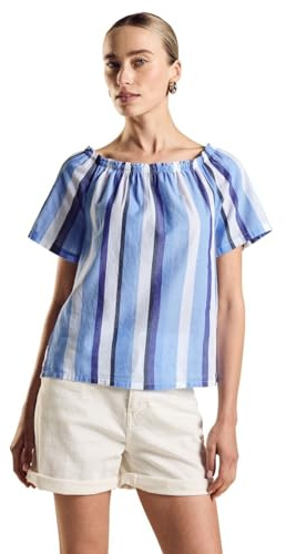 Damen Chambray Bluse mit Streifen