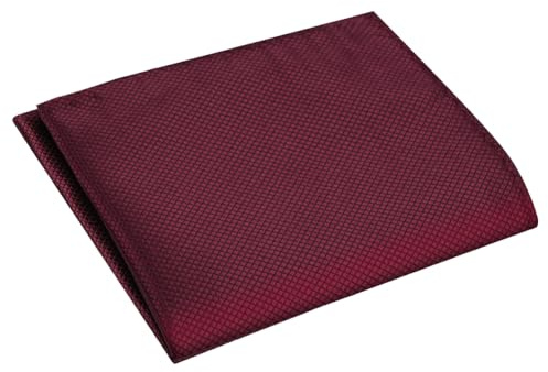 URAQT Mens Pocket Square Handkerchief, Soft Gents Hankies, 21 * 21 cm, Red