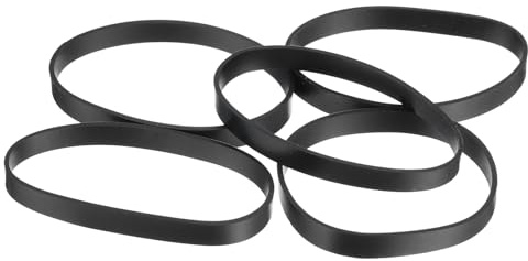 sourcing map 100Pcs Silicone Rubber Bands, 35x5mm Rubber Bands Rings Cable Ties Strong Elastic Bands Non-Slip for Cord Wrapping Bag Wraps, Black
