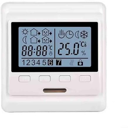 Termostato manual programable, termostato programable para calefacción por suelo radiante, termostato manual digital, para calefacción por suelo de agua