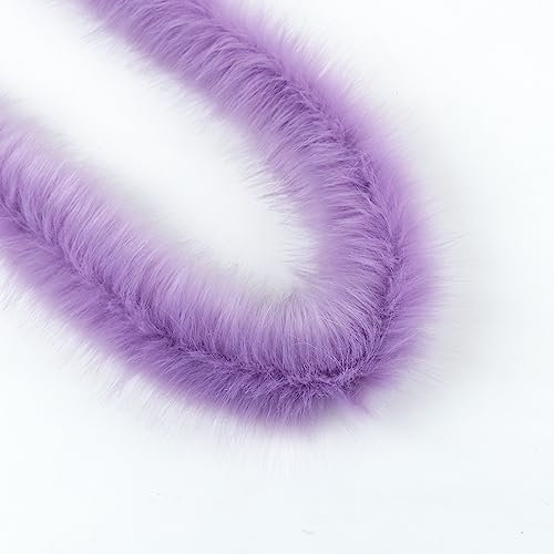 Anevous 2m Boa zum Basteln, Einfarbig Federboa, Flauschige Federschal, Federstreifen Hochzeit Dekorationen für Nähen Kunsthandwerk Dekoration, Kostüm-Accessoire, Party, Karneval,Lila