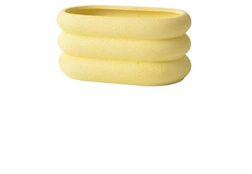 DOLPTBEZM Pots de Fleurs Simples pour orchidées et légumes en céramique avec Plateau pour Plantes succulentes, Pots de Fleurs perforés de Grande Taille, Vert c