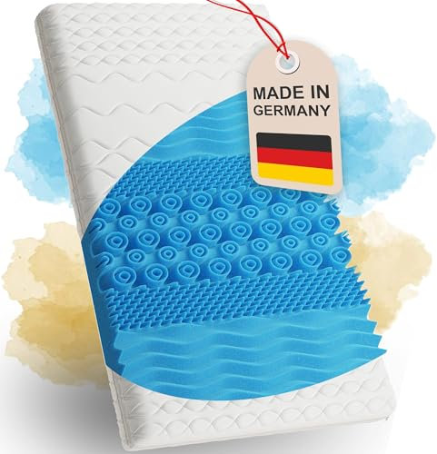 Matratzentopper ErgoFit - Made in Germany Topper 90x200cm mit optimierten 7-Zonen-Komfort - Matratzen Topper 5 cm Hoch - weiches Liegegefühl - Öko-Tex Zertifiziert - Matratzentopper 90x200cm