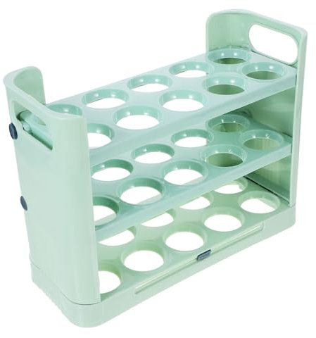 HOMOCONO Multi-layer Refrigerator Door Bin for Egg Storage Food-grade Organizer Fits Fridge Side Doors Durable and Practical Egg Holder for Home Use