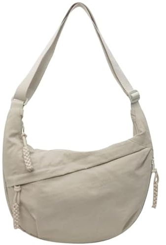 AiNinXun Nylon Bolso Media Luna Mujer Bolsos Bandolera Grande Riñonera Bolso de Hombro Impermeable Handbags Crossbody Bag Grandes Cruzado Bolsos Bandolera Mujer para Universidad Trabajo Viaje