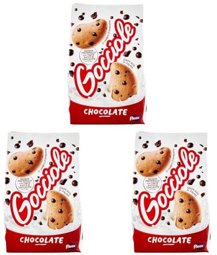 Pavesi Biscotti Frollini Gocciole Cioccolato, 500g (Confezione da 3)