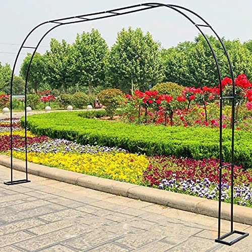 Support d'arche de Mariage Arche de Jardin en Treillis métallique arqué, pergola, Arche pour Jardin de Fleurs extérieur, Mariage, Arche en Treillis avec Support pour Plantes grimpantes pour