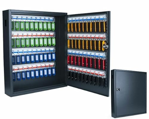 VEPATIM Schlüsselkasten Deluxe für 80 Schlüssel inkl Anhänger und Einwurfschlitz