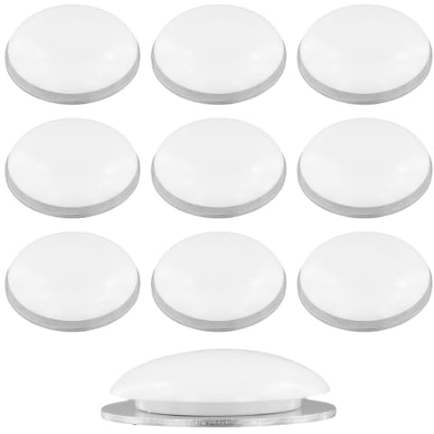 10 Pezzi Calamite per Tende, Pesi per Tende, Magneti per Tende, Rotondi Pesi Magnetici Rotondi per Tenda Doccia, Adatto per Tende da Doccia, Tende, Tovaglie, Bianco